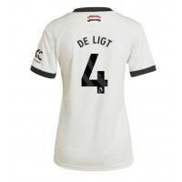 Camisa de time de futebol Manchester United Matthijs de Ligt #4 Replicas 3º Equipamento Feminina 2024-25 Manga Curta